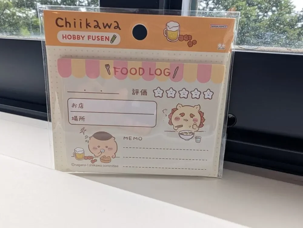Chiikawa Food Log Hobby Sticky Notes Kurimanju Shisa Brand New US Seller